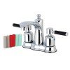 Kingston Brass FB7615DKL 4 in. Centerset Bathroom Faucet - Brushed