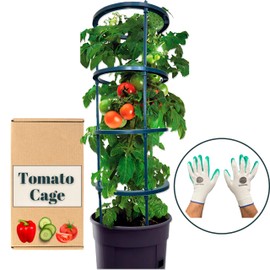 SunVara Tomato Cages for Garden Tomato Trellis for Raised Garden Bed Tomato Plant Support Garden Cage Tomato Cages Heavy Duty Tomato Cages for Pots Tomato Support Garden Cages for Vegetables