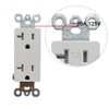 BOPLAT 2 Gang Power Outlet with 1 CAT6 Ethernet Port