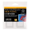 Lineco 1.25" Slimline Polypropylene Mounting Corners. Pack of 72. Self