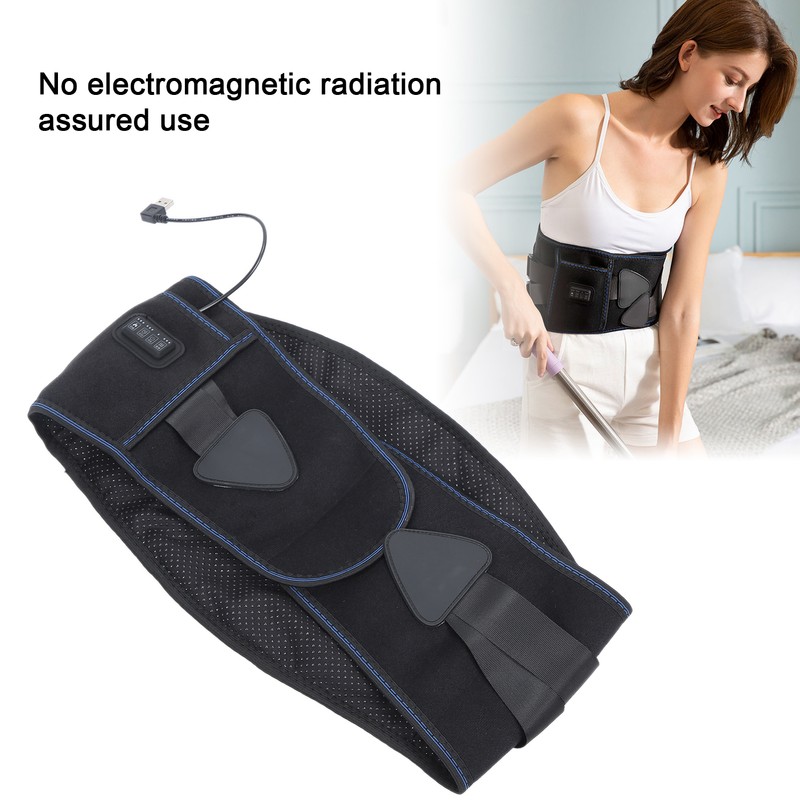 Heating Massage Waist Belt 3 Gears Adjustment Vibration Massage Back