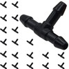 Amavoler Universal Windshield Wiper Hose Connector T Connector (20 pcs)