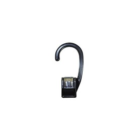 NAHANCO 610PB Black Plastic, Boot Clip Hanger (Pack of 100)