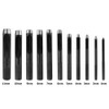 11Pcs Round Steel Hollow Punch Set, 1-11mm Leather Craft Hollow