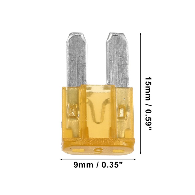 X AUTOHAUX 6pcs 5A 5Amp Car Mini Blade Fuses for