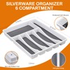 49 Piece Silverware Set with Organizer - Utensil Sets Stainless