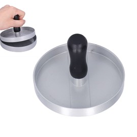 Máquina para hacer hamburguesas, prensa de hamburguesas antiadherente de alta dureza con mango de plástico para el hogar y la cocina(【40580】Single compartment plastic handle)