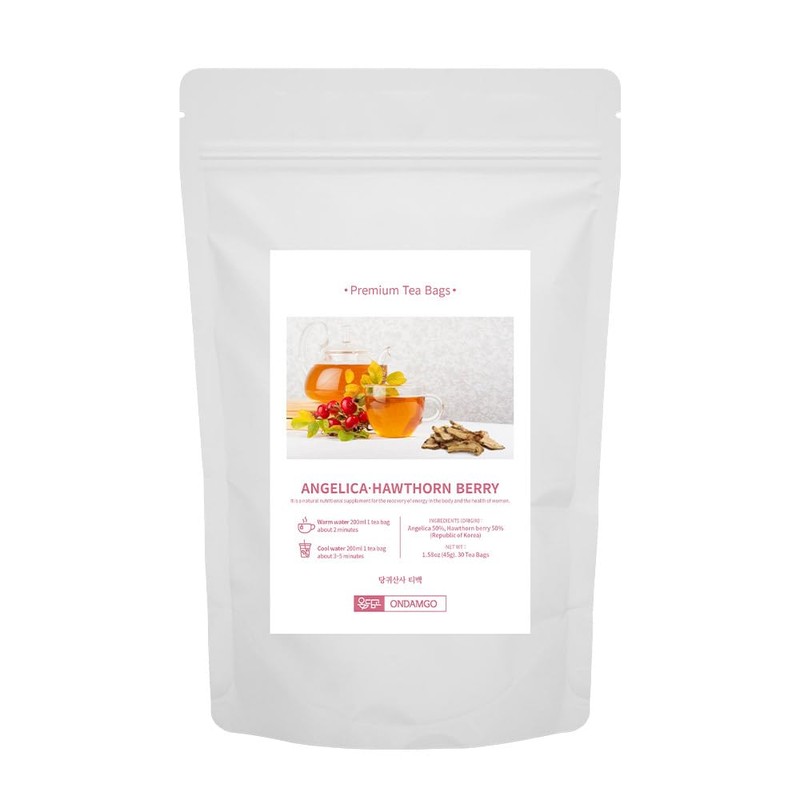 ONDAMGO White Angelica-Hwathorn Berry Tea 30T Warm Tea 1.58oz /