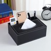 PU Leather Tissue Box Household Office Rectangular Tissue Box with
