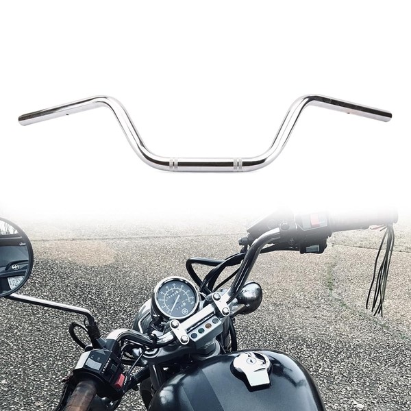 AnXin Motorcycle 7/8" Drag Handlebars High-Rise Tracker Handle Bars Universal