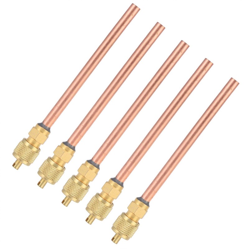 5Pcs Refrigerator Check Valve, Refrigerator Compressor, Copper Air Conditioner Conditioning