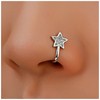 Cybche Boho Crystal Star Nose Ring Gold CZ Star Fake