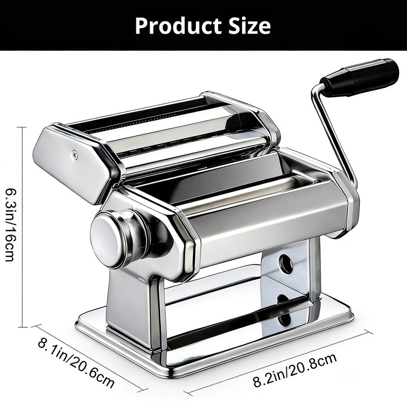 Pasta Maker, METLUCK Stainless Steel Pasta Machine Manual Roller Pasta
