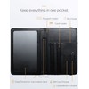 Mymazn Black Passport Holder Passport Wallet with Clear Pocket Passport