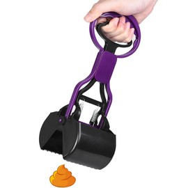 DUBENS Folding Dog Cat Pet Poop Scoop Pooper Scooper Scoop Clean Pick Up Waste Poop, Pine Scoops Dog Waste Poop Sccoper, 28x9 cm