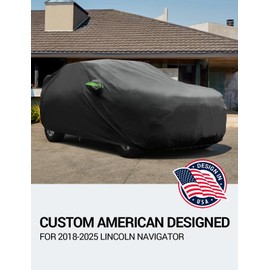 Proadsy 2025 Upgrade Car Cover Custom Fit for Lincoln Navigator 2018-2025, Waterproof All Weather for Automobiles, Full Exterior Cover Rain Snow Sun Protector Indoor Outdoor Car Cover