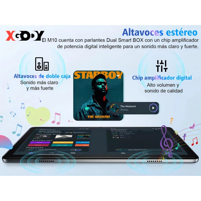 Funda de bolígrafo Xgody Android 13 Ram c/teclado Tablet 10