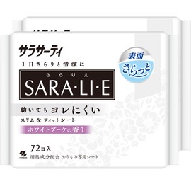 Sarasati Salalier White Bouquet Scent, 72 Sheets x 2 Packs