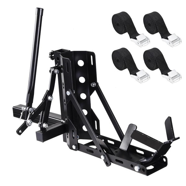 Yescom 800lb Motorcycle Trailer Hitch 2" Tow Receiver Trailer Hauler Hitch Mount Rack