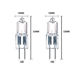 10x G4 12V 5W Light Bulb Replacement JC 2 Pin Base Halogen Kitchen Table Pendant Lamp 12 Volt 5W Warm White Landscape Desk Lighting