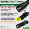 EcoGear FX High Lumen LED Flashlight for Camping Emergency w/