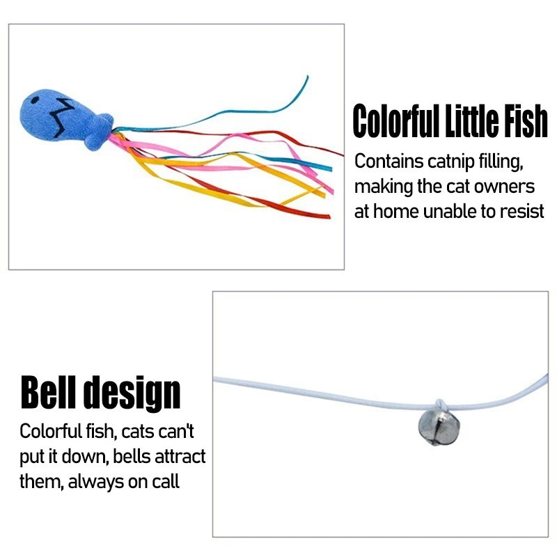 Cat Toy Wand Interactive – Fashion Cat Wand Toy Natural
