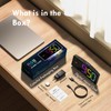 HERMIC Alarm Clock, Digital LED Alarm Clock with 7 Colours