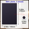 Isslly 936 PCS 1/4 Inch Black Dot Stickers, Small Circle