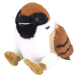San Lemon Fluffies Sparrow S 4.3 x 6.3 x 4.7 inches (11 x 16 x 12 cm) Plush Bird Sparrow Animal P-9592