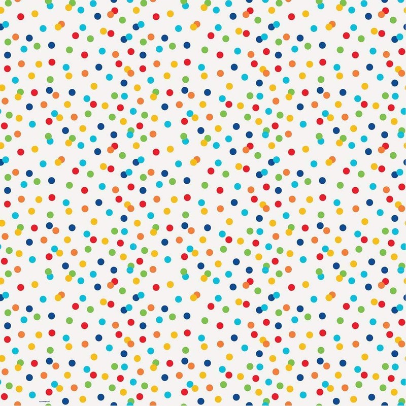 Vibrant Rainbow Polka Dots Gift Wrap - 30" x 5