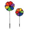 In the Breeze 2744 Double Dazy Flower Wind Spinner, 10",
