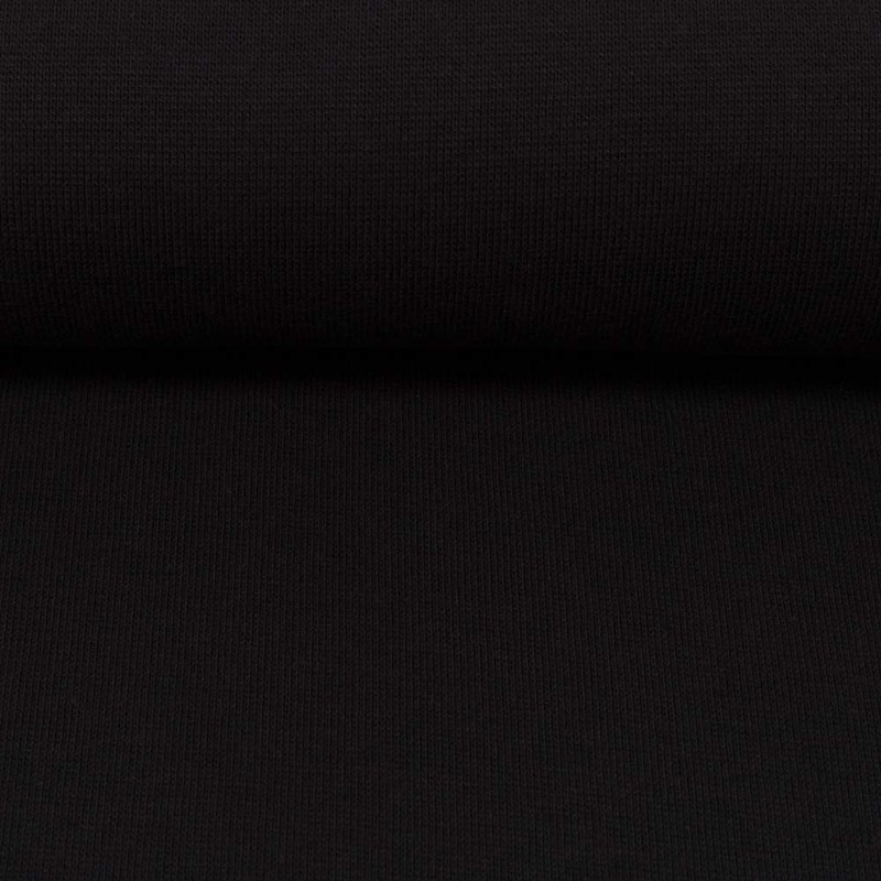 Swafing Heike Tubular Cuff Fabric Coupon (Black, 0.5 m) (299)