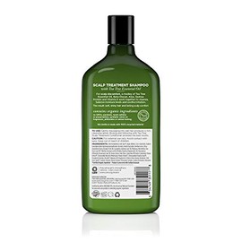 Avalon Organics Scalp Treatment Tea Tree Shampoo, 11 oz. (Pack of 2)