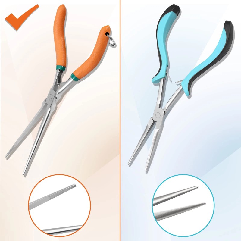 LEONTOOL Long Reach Needle Nose Pliers 7 Thin Extra Long
