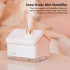 Snow House Mini Humidifier USB Nano Atomization Humidifier with Night