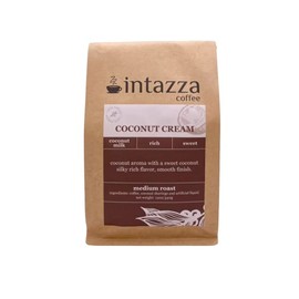 Intazza Flavored Ground Coffee (12oz bag) -Sourced responsibly and roasted in Murrieta, CA (Coconut Cream)