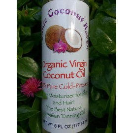 Organic Virgin Coconut Oil 100% Pure-Cold Pressed 6oz. Unscented for Skin & Hair