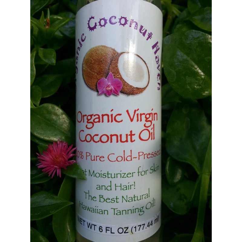 Organic Virgin Coconut Oil 100% Pure-Cold Pressed 6oz. Unscented for
