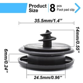 WeddHuis 8 Pcs Car Carpet Fixing Universal Carpet Clips for Many Car Types