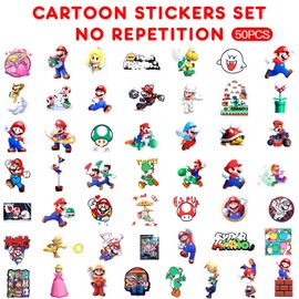 Cartoon Sticker, Waterproof Sticker, Cute Sticker Girl, Sticker Set Children's Birthday Party for Skateboards, Bottles, Tablets, School Bags, Doors