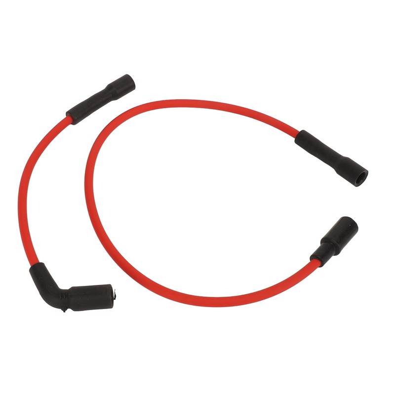 2 Pcs 8mm Spark Plug Wire Set Rubber Sparking Plug