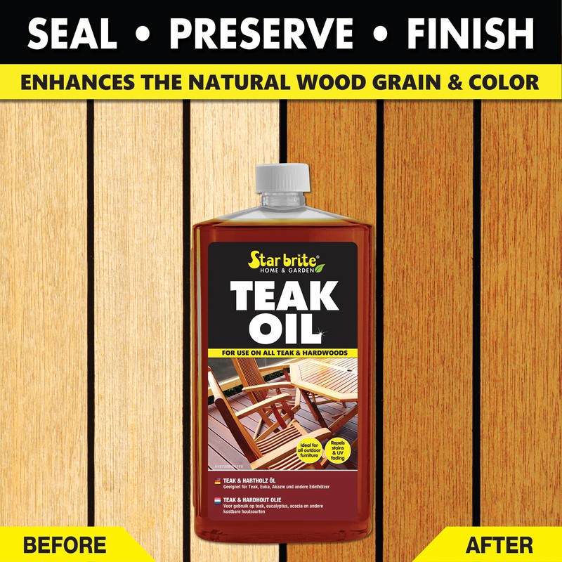 STAR BRITE 2 STEP Teak Care 32 OZ Kit -