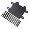 Motorcycle Front Number Plate Matte Black, Easy to Install License