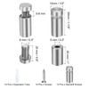 sourcing map 12 Pcs 1/2" x 1-1/5" Standoff Screws Stainless