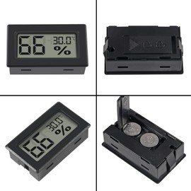 AITRIP 5PCS Digital Hygrometer Indoor Thermometer Humidity Meter 2 in 1 Temperature Humidity Meters Mini Gauge LCD Display ℃ for Humidors Car Greenhouse Indicator Indoor Room Aquarium- Celsius
