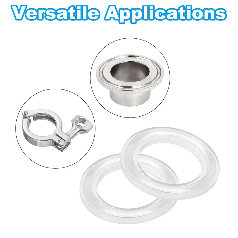 PATIKIL 10個 トライク ランプガスケット 25.4mm OD 15.9mm ID サニタリーTC トライク