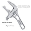 HARFINGTON Adjustable Wrench 7.67" Aluminium Alloy Wrench Set Universal Spanner