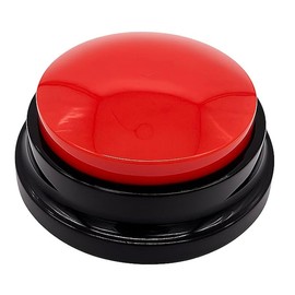 MarQo – RECORDABLE PRODUCTS Buzzer with Sound and Recording Function - Voice Recorder Button for Classroom, Dog Toy Intelligence & Talk - 30 Seconds Recording, Loud & Reusable