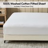 LINENOVA Single Size Fitted Sheet Only, 100% Vintage Washed Cotton