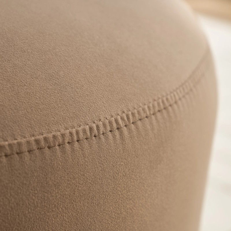 Modern Design Velvet Fabric Upholstered Kitchen Swivel Barrel Accent Dining